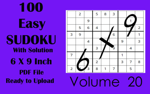100 Easy Sudoku Puzzles for 6 x 9 KDP Vol 20