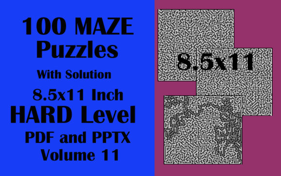 Exploring 100 Maze HARD Level 8.5x11 PDF PPTX V 11: A Comprehensive Puzzle Resource