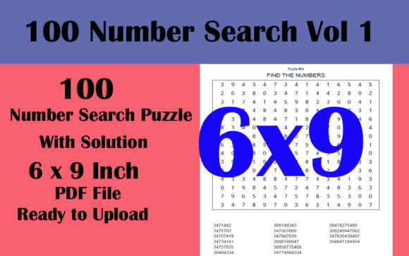 Exploring 100 Number Search 6x9 Puzzle KDP VOL 1: A Comprehensive Review