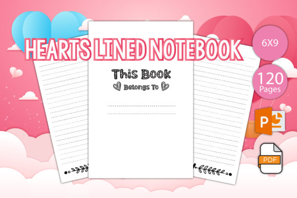 Hearts Lined Notebook - Printable: A Versatile Tool for Your Workflow