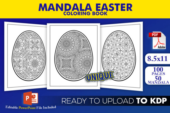 Mandala Easter Coloring Book for KDP: A Creative and Practical Resource
