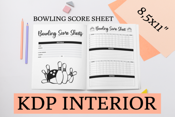 Perfect Bowling Score Sheets for KDP