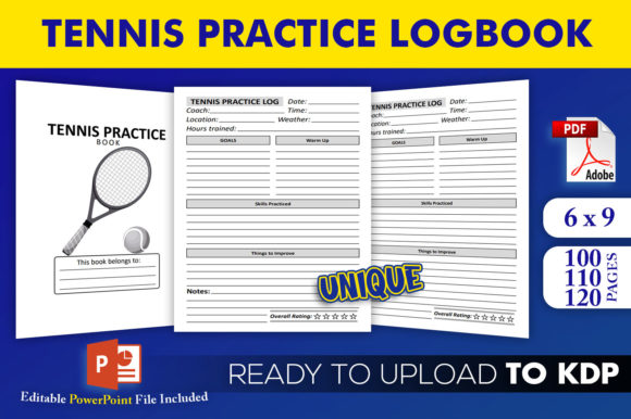 Strategic Use of a Tennis Practice Log Book KDP Interior for Enhanced Performance and Planning