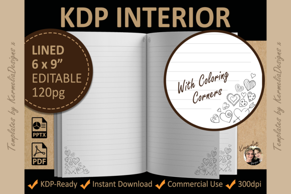Strategic Use of Hearts Valentine Lined Coloring Interior Template for Enhanced Productivity and Branding