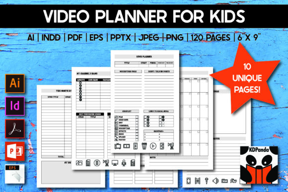 Strategic Use of Video Planner for Kids KDP Interior to Enhance Planning and Creativity