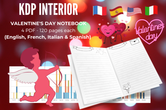 Valentine's Day Notebook PDF in 4 Languages: A Versatile Gift for Every Occasion