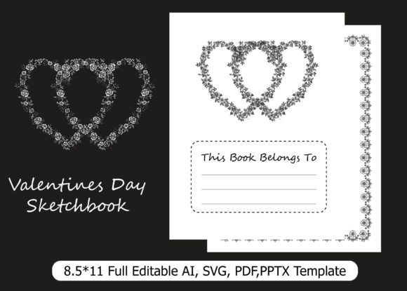Valentines Day Flower Sketchbook: A Creative and Versatile Resource for Artists and Designers